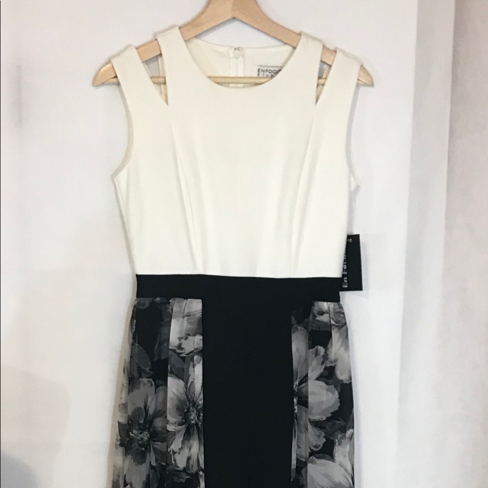 Enfocus Cream&Black Pants Outfit Size 4 C16
